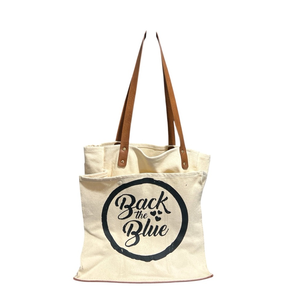 Back the blue tote bag. NWOT